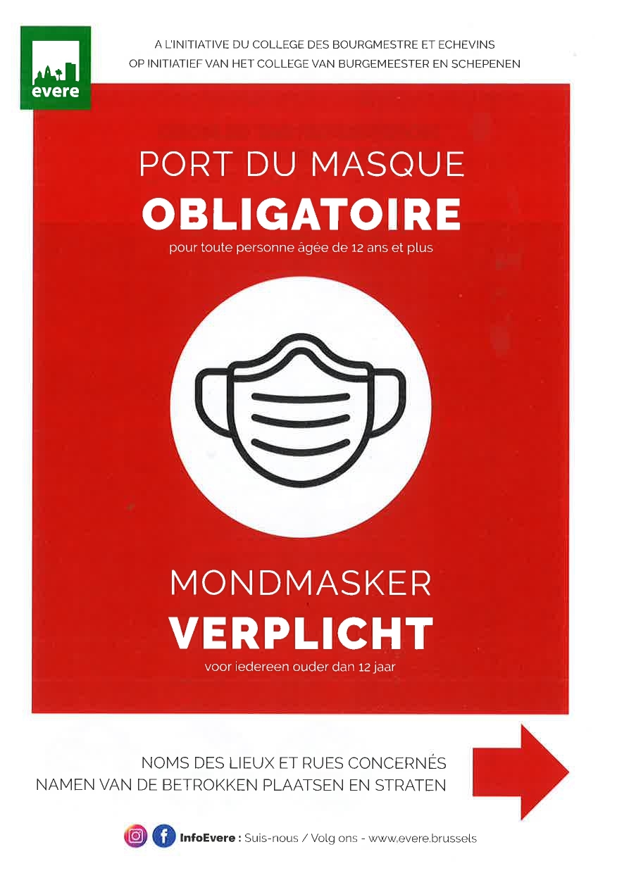 Mondmasker verplicht