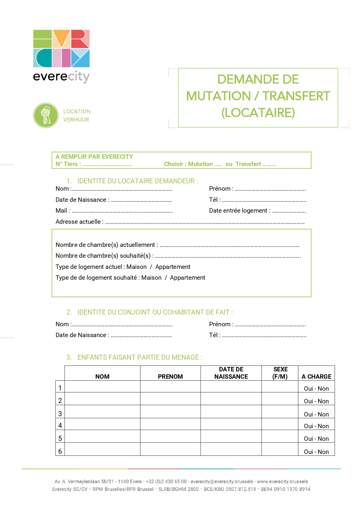 Demande de mutation