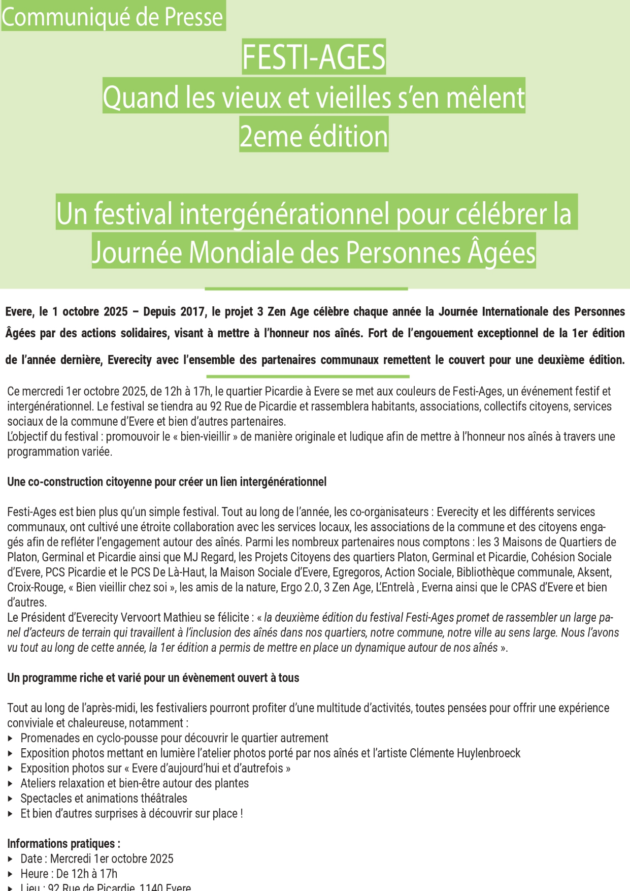 Communiqué de presse 01.10.2025