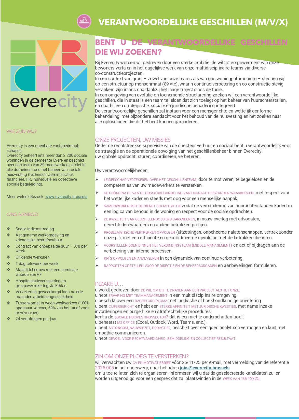 Verantwoordelijke Geschillen