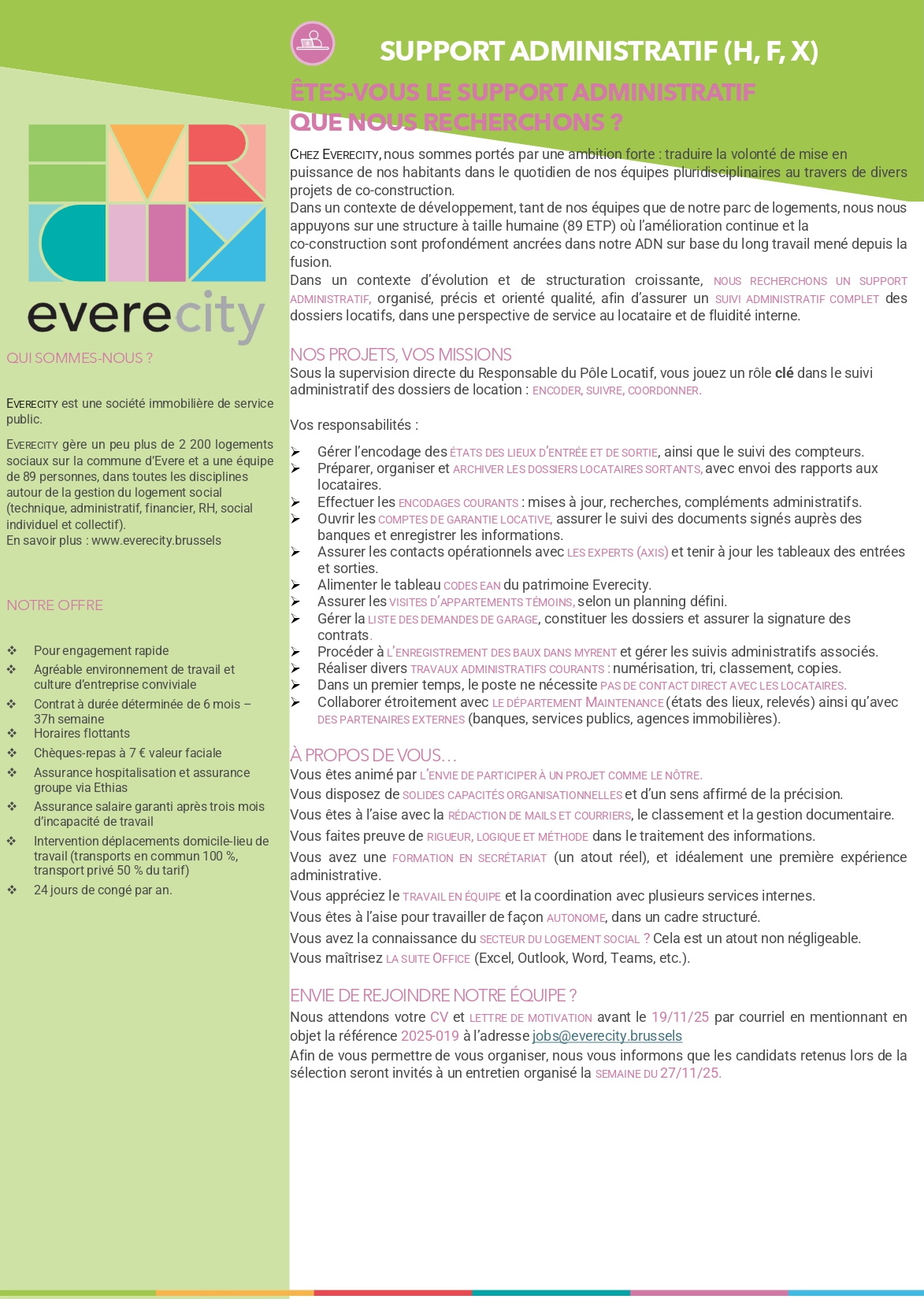 Support administratif