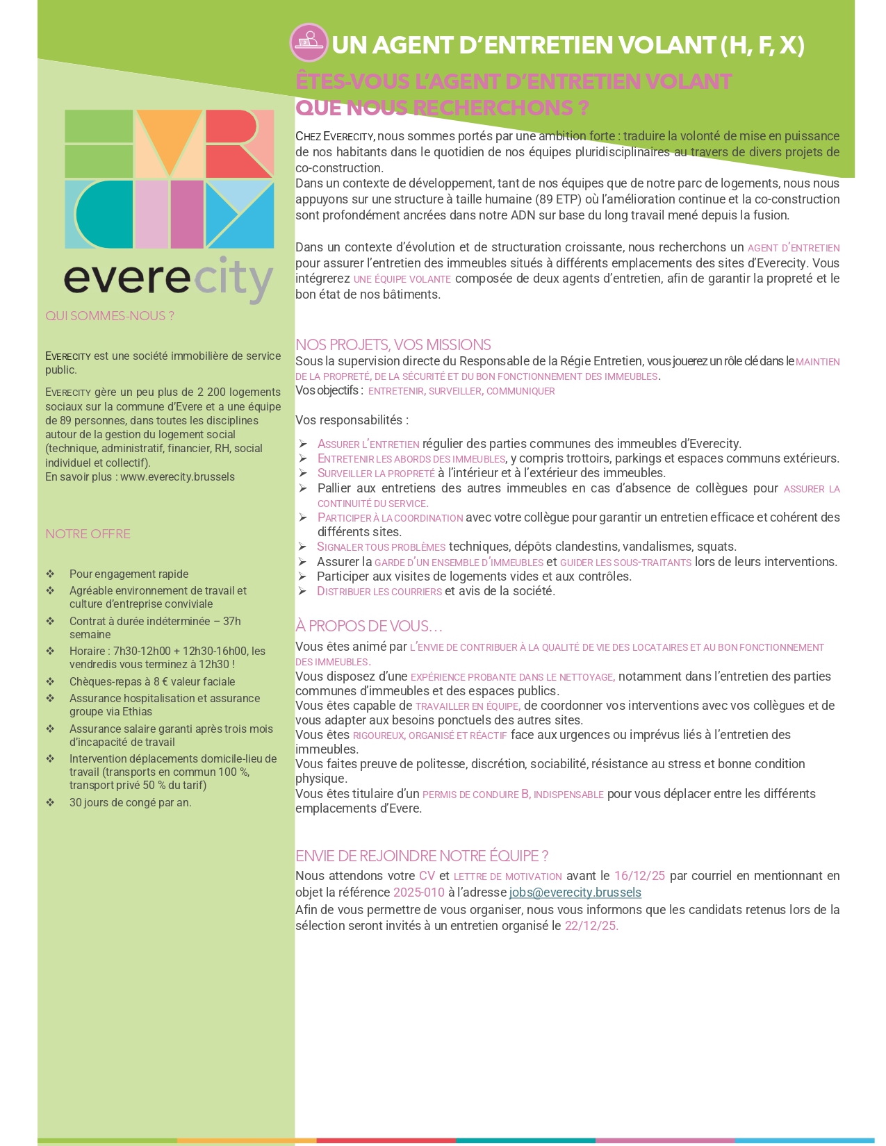 Agent d'entretien volant