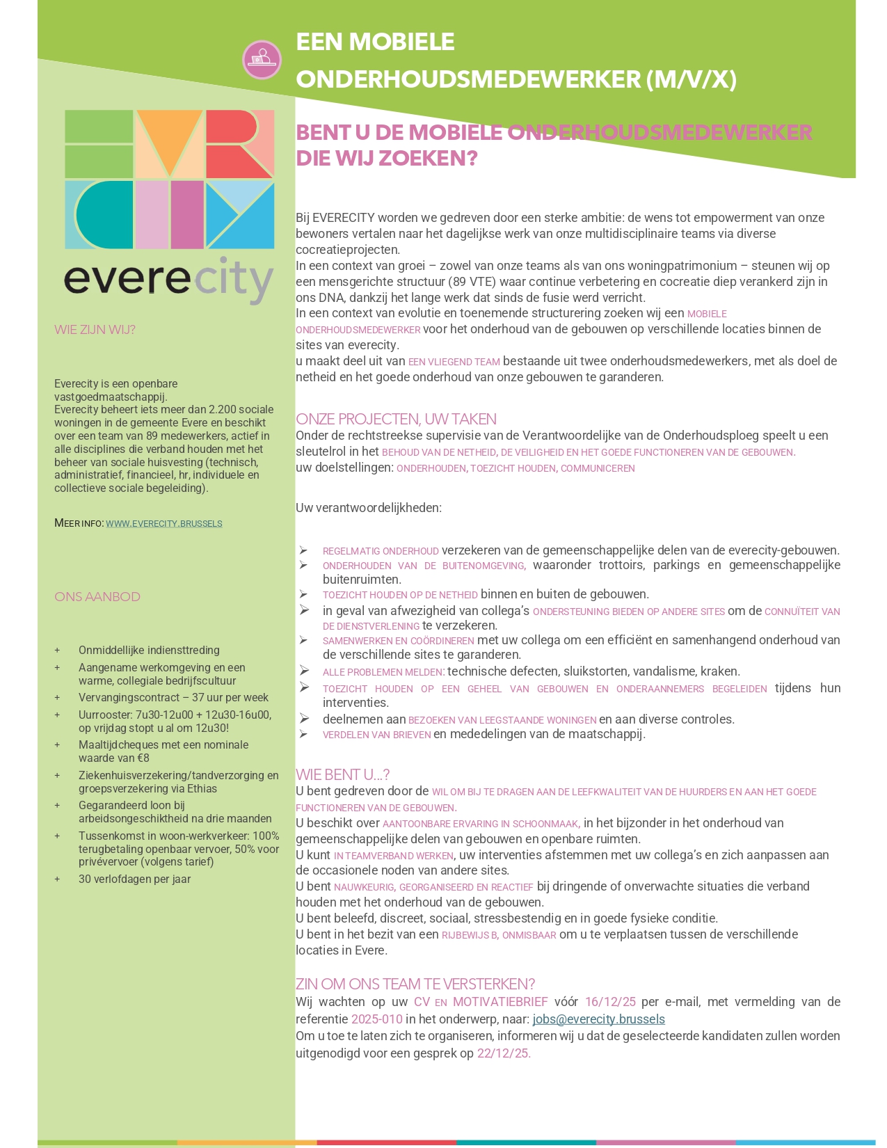 Mobiele onderhoudsmedewerker