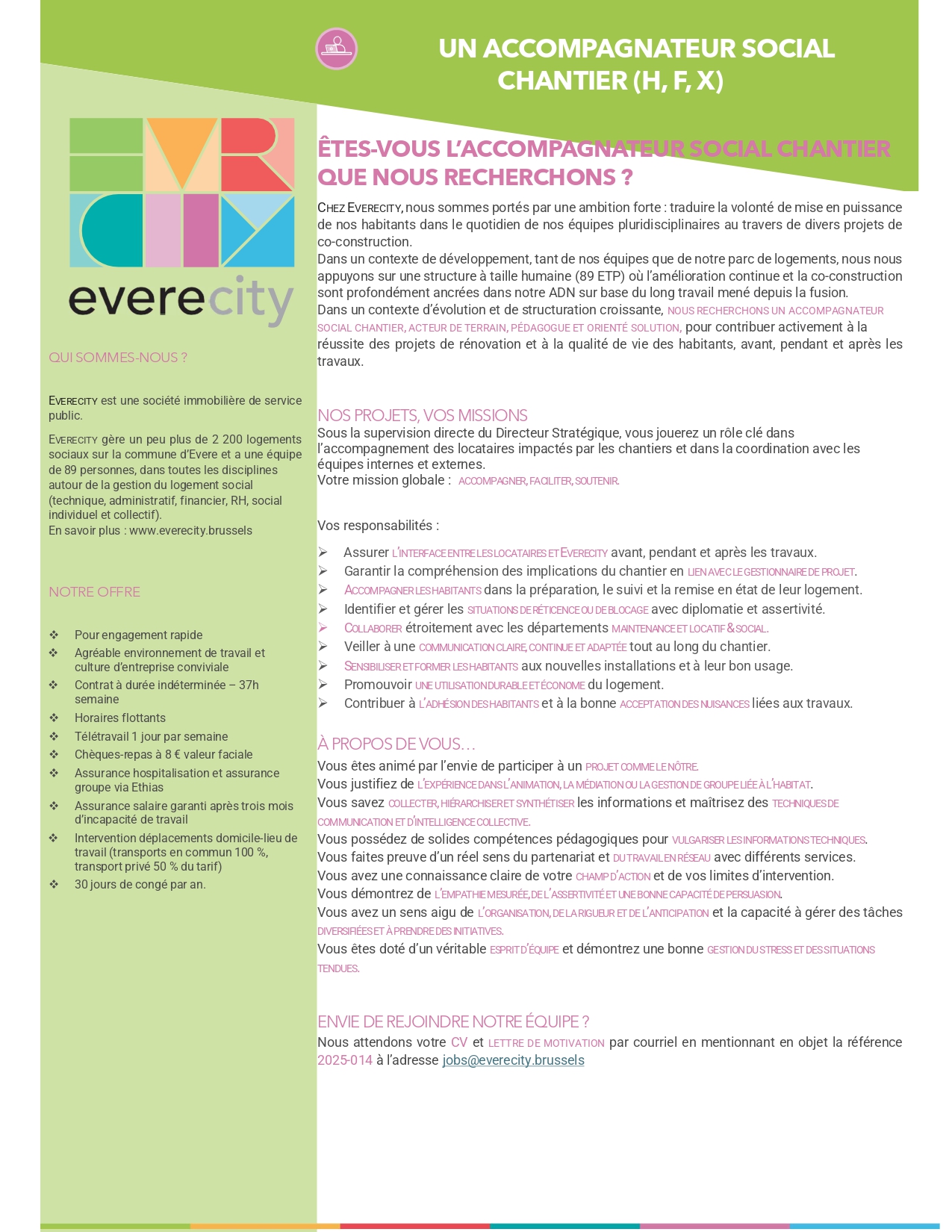 Accompagnateur social chantier